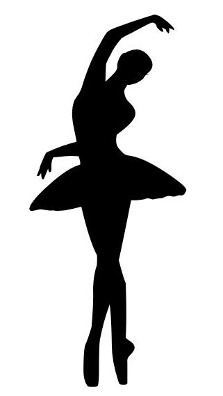 321x569 Ballet Silhouette Dekoracijos Silhouette