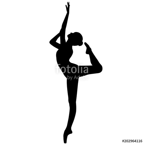 500x500 Ballerina Dancer Silhouette, Ballet Dance Clipart, Ballerina