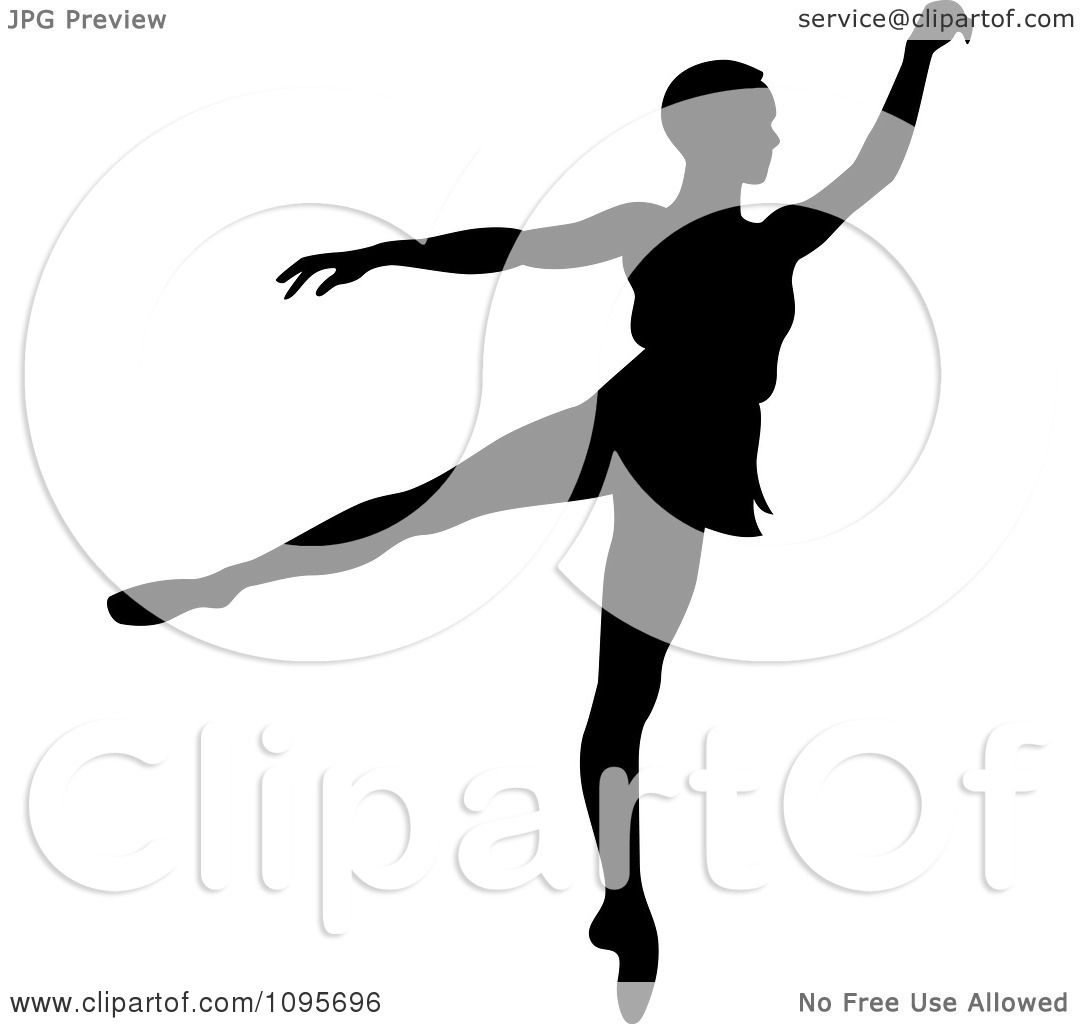 1080x1024 Clipart Silhouetted Elegant Ballerina Dancing 2