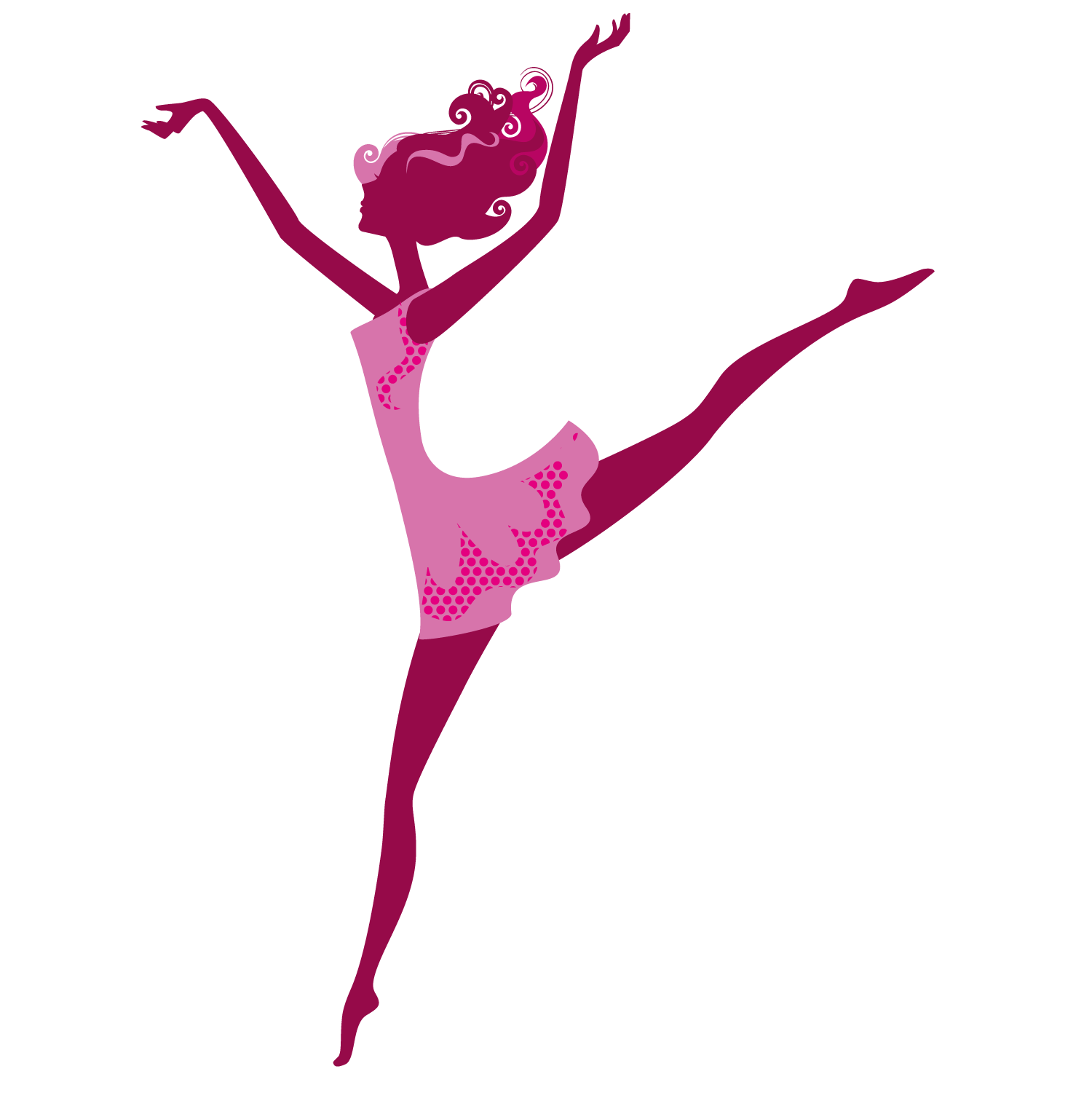 1500x1501 Dance Girl Silhouette