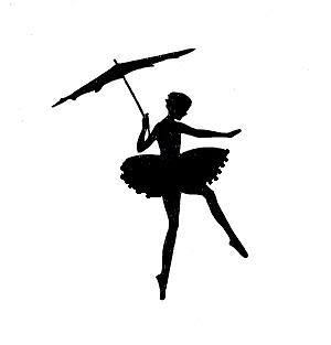 300x313 Ballerine Clipart Umbrella Silhouette