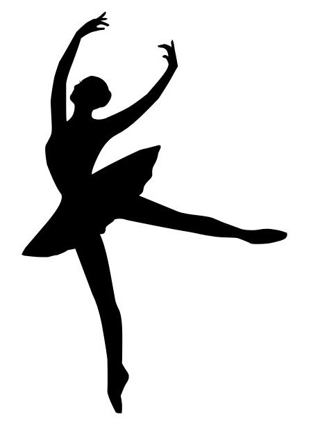 448x605 Ballet Silhouette Mallie Silhouettes, Ballerina