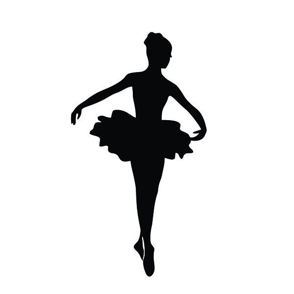 Ballet Shoes Silhouette at GetDrawings | Free download