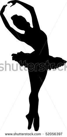 230x470 Dance Girl Ballet Silhouettes