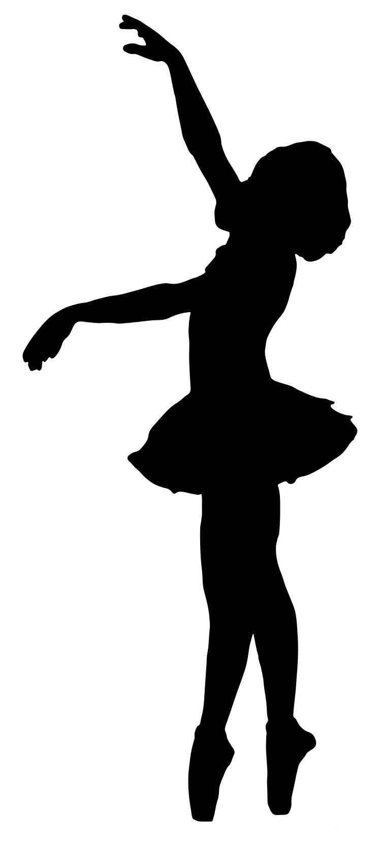 748x1658 Vintage Ballerina Silhouette Clipart