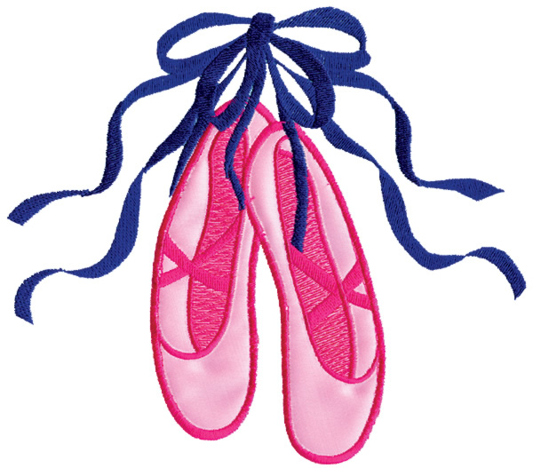 600x527 Free Ballet Slippers, Hanslodge Clip Art Collection