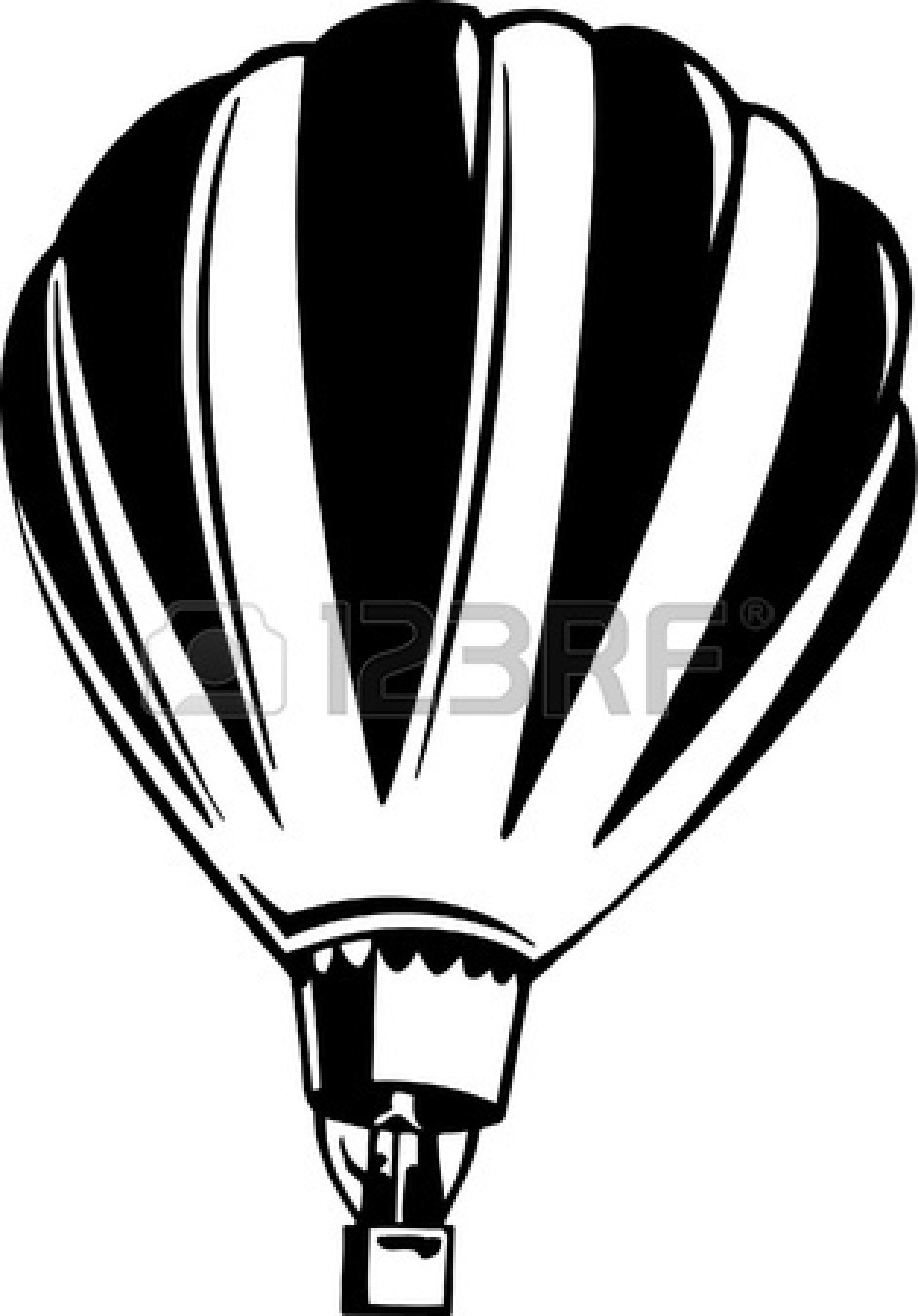 942x1350 Hot Air Balloon Clipart Silhouette