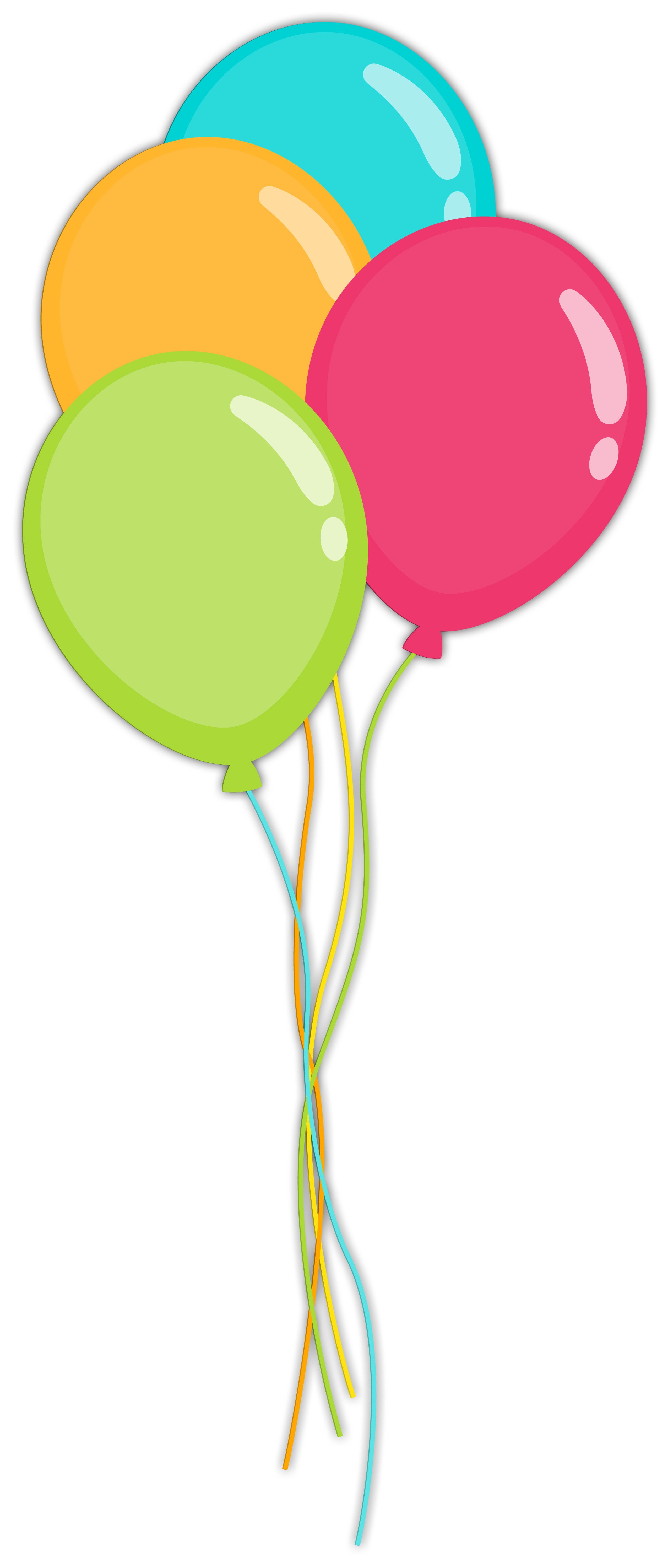 2549x5981 Balloons Clip Art Clip Art