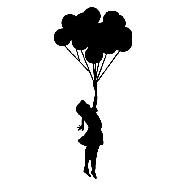 601x601 Balloon Clipart Silhouette