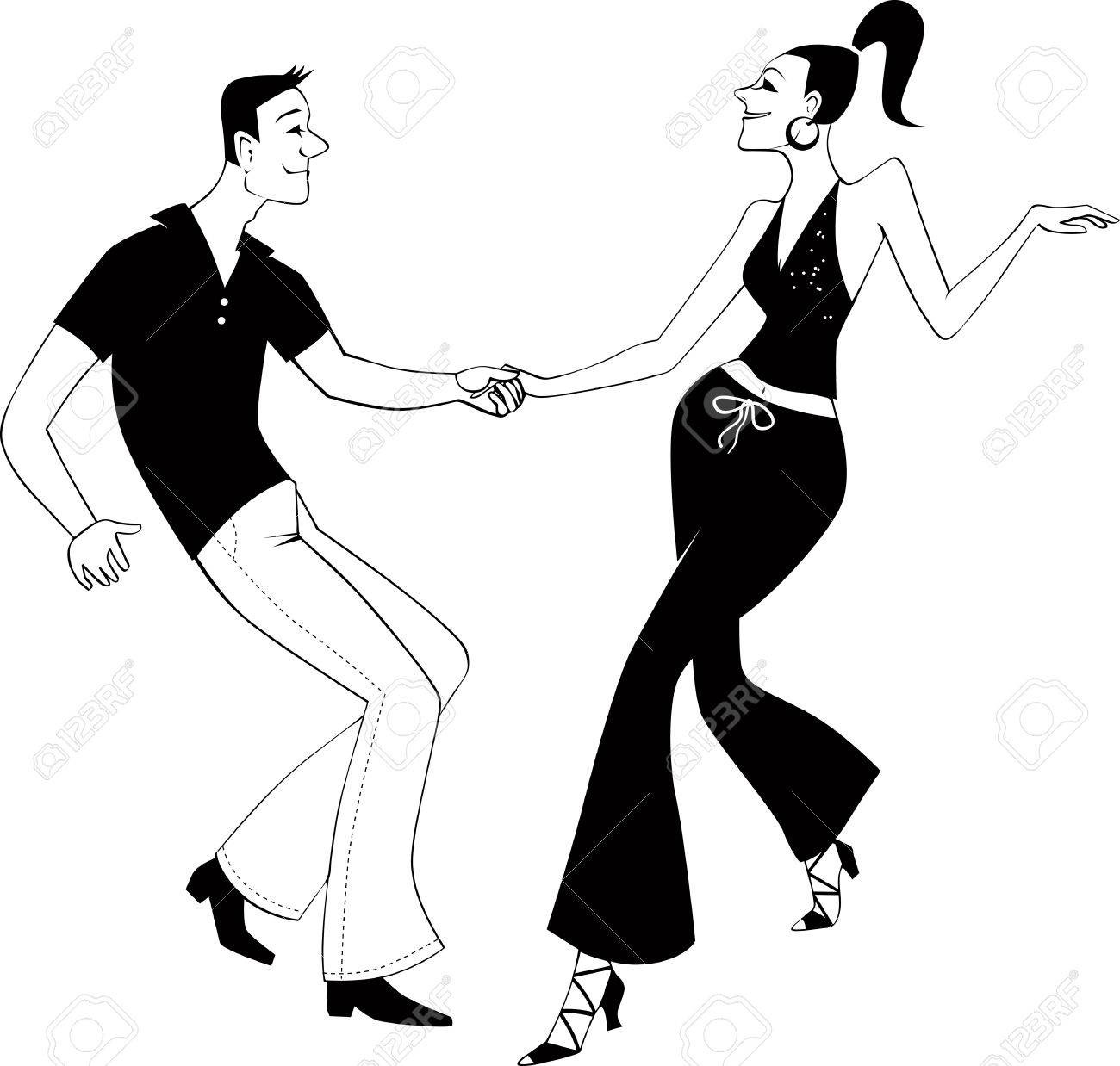 1300x1238 West Coast Swing Dancers Clip Art Royalty Free Cliparts Vectors