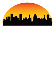 190x228 Sunset Skyline Silhouette Of Baltimore Md By Awesome Shirts