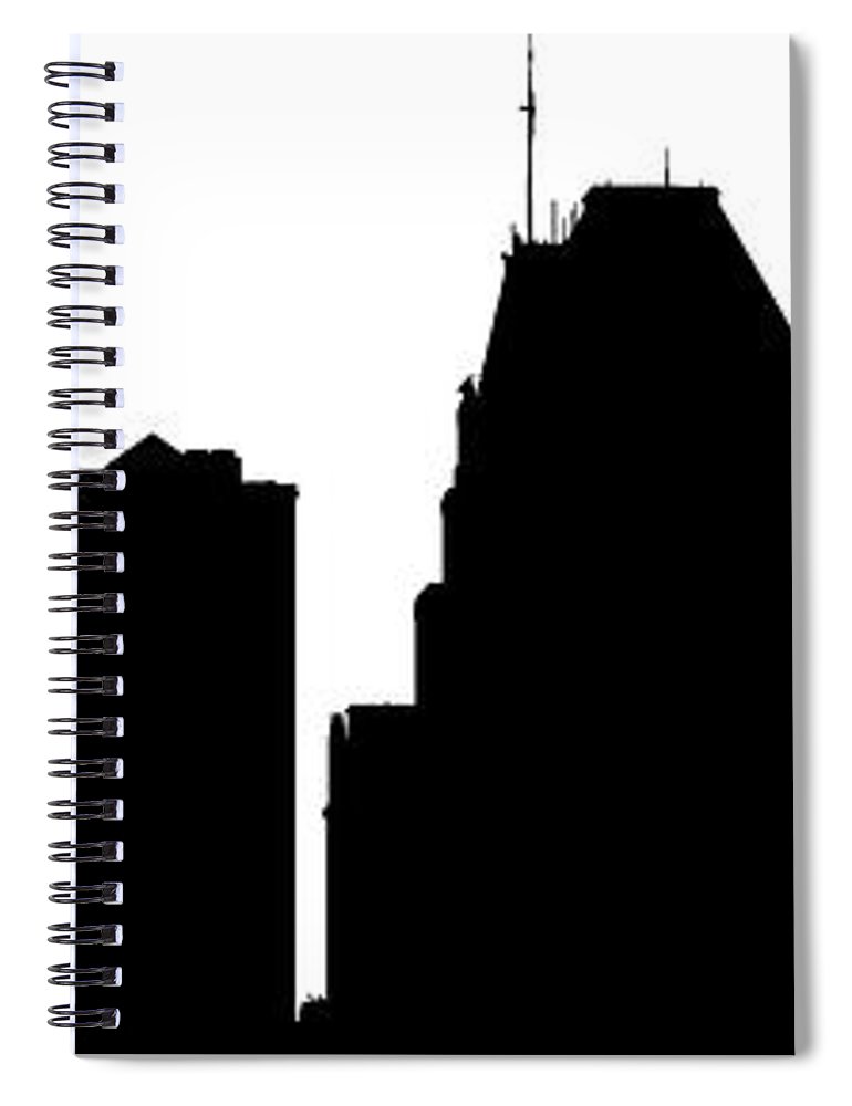 770x1000 Baltimore Skyline Silhouette Spiral Notebook For Sale By William