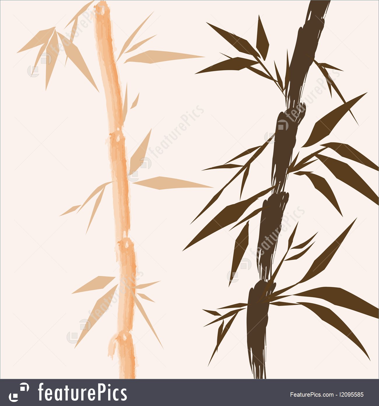 1300x1392 Illustration Of Design Of Chinese Bamboo Trees