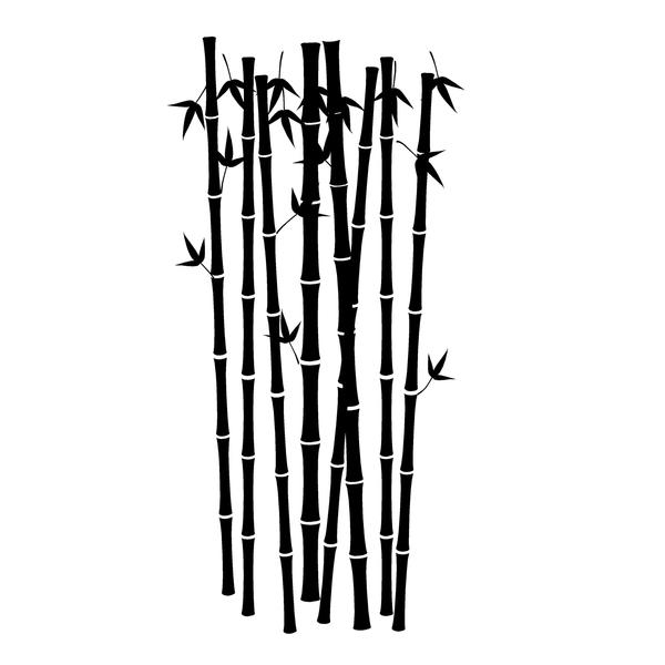 600x600 Bamboo Silhouettes Paint By Number Wall Mural Elephants On The Wall