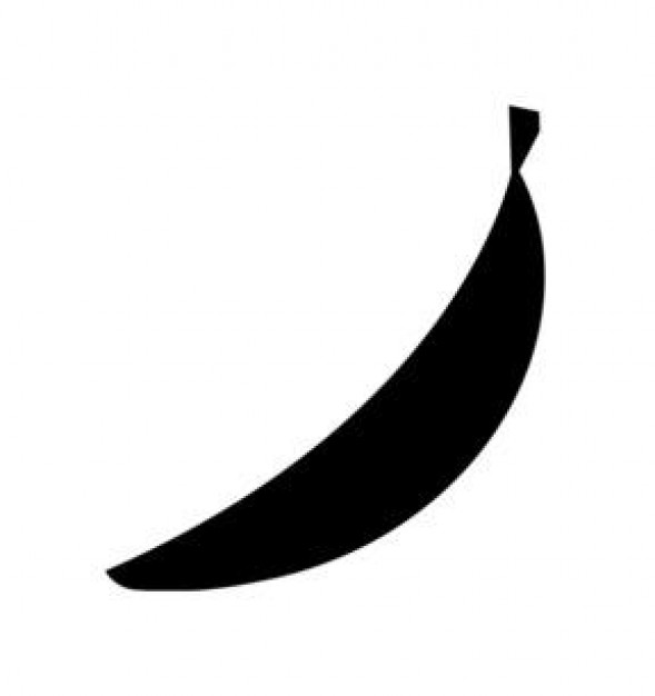 589x626 Banana Silhouette