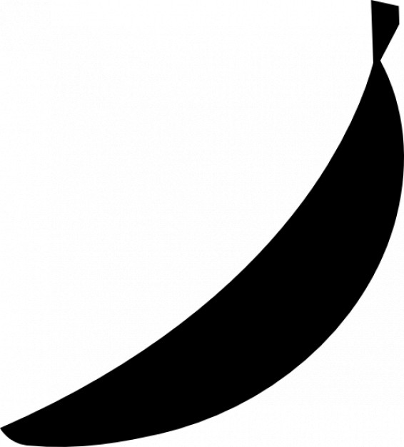 566x626 Banana Silhouette Icons Free Download