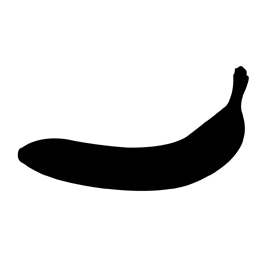 Banana Silhouette at GetDrawings | Free download