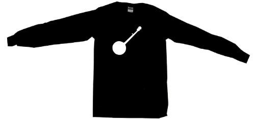 500x234 Banjo Silhouette Logo Men's Sweat Shirt In 2 Colors Small Thru 3xl