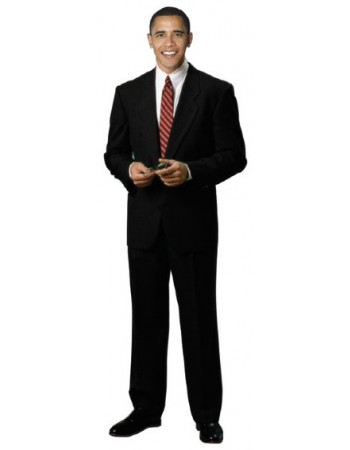 350x450 Silhouette En Carton Barack Obama Deguisement Magic