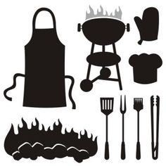 236x236 Silhouette Online Store Retro Dad Barbecue Silhouette
