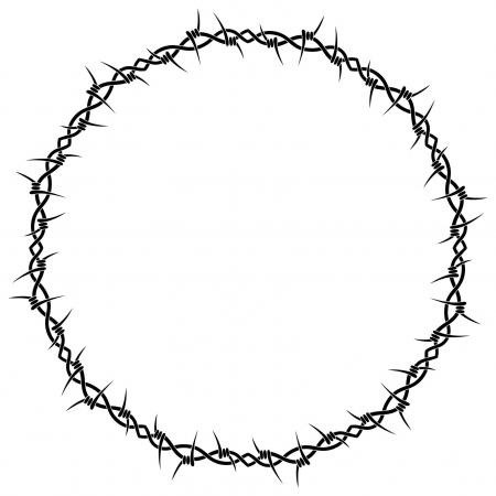 450x450 Barbed Wire Peace Dove Clipart