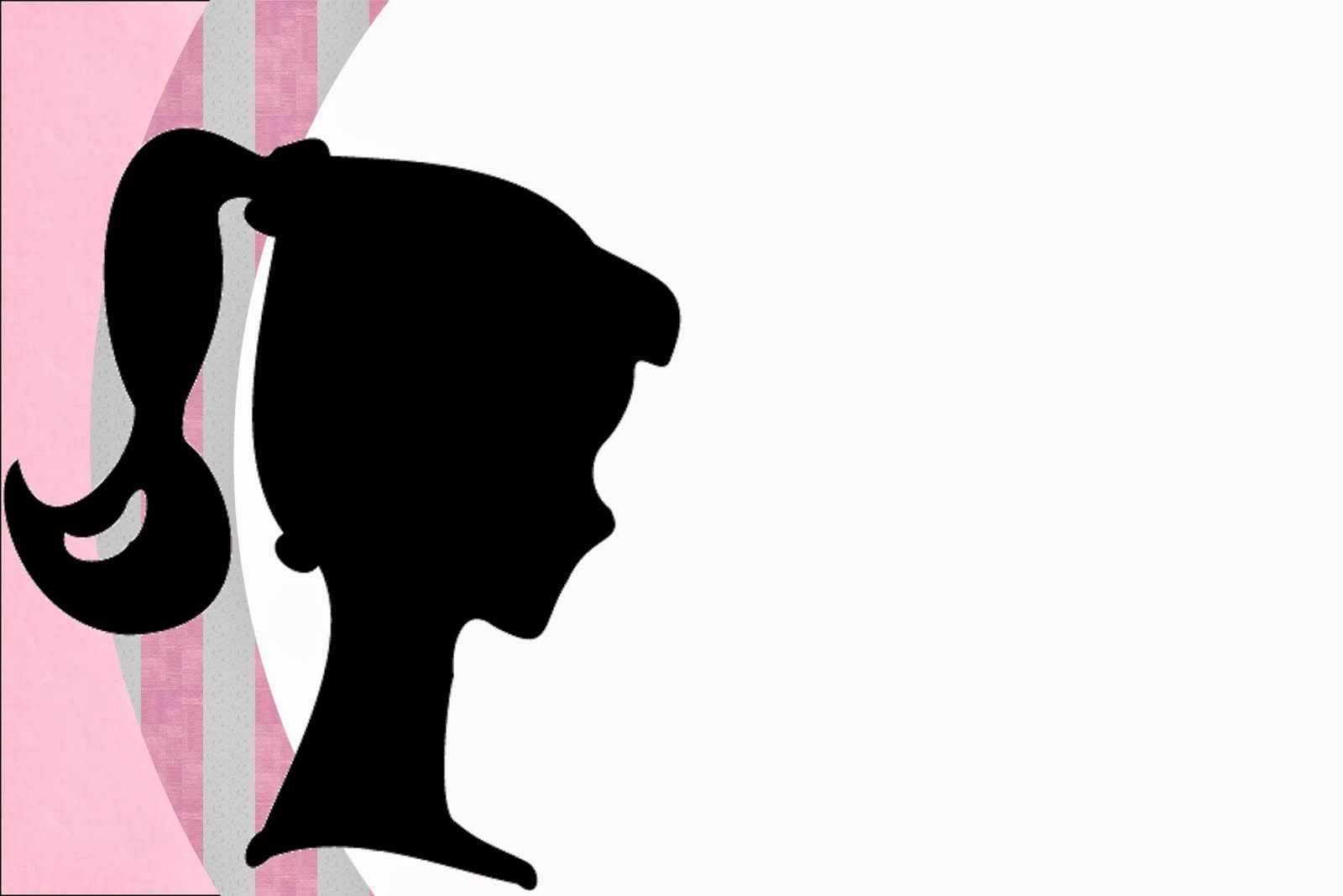 1600x1068 Barbie Silhouette Free Printablevitations. Oh My Fiesta!