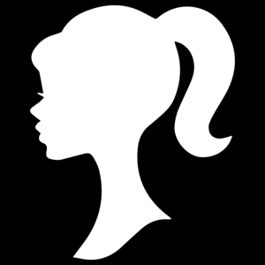 300x300 Barbie Face Vinyl Decal Car Truck Window Sticker Girl Laptop