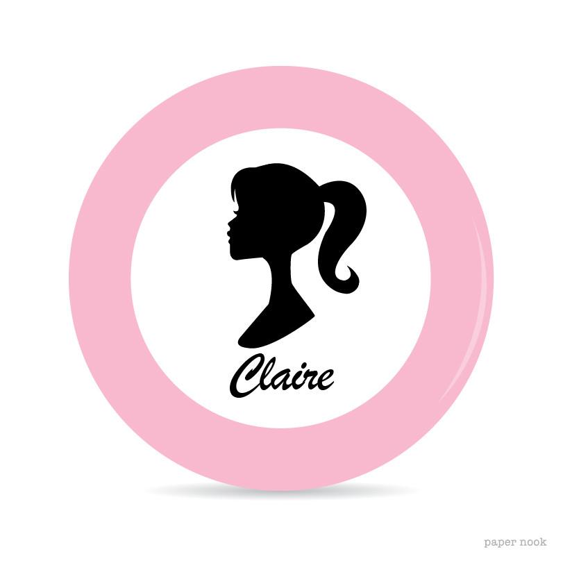 811x811 Barbie Logo Head With Crown