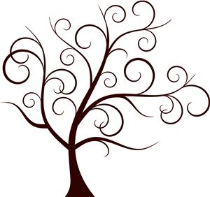 300x282 Tree Silhouette Clipart
