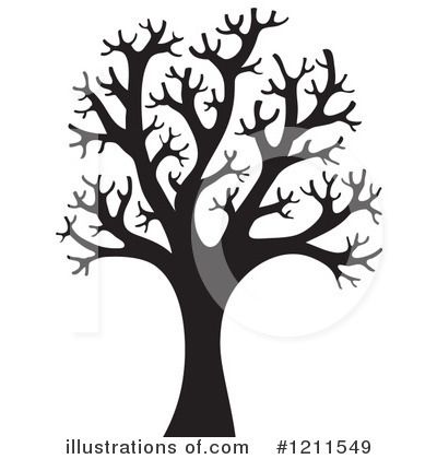 400x420 Bare Tree Silhouette Clip Art