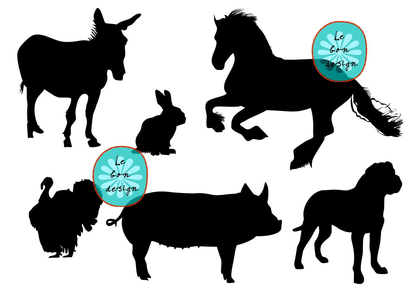 1350x954 Farm Silhouette Clip Art Clipart