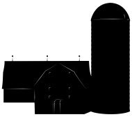 190x169 Barn Silhouette Vector