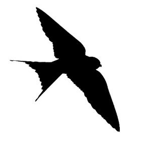 286x302 Swallow Silhouette