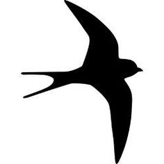 236x236 Swarm Of Swallows Silhouette