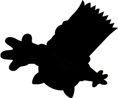 231x193 The Simpsons Silhouettes Silhouettes Of The Simpsons