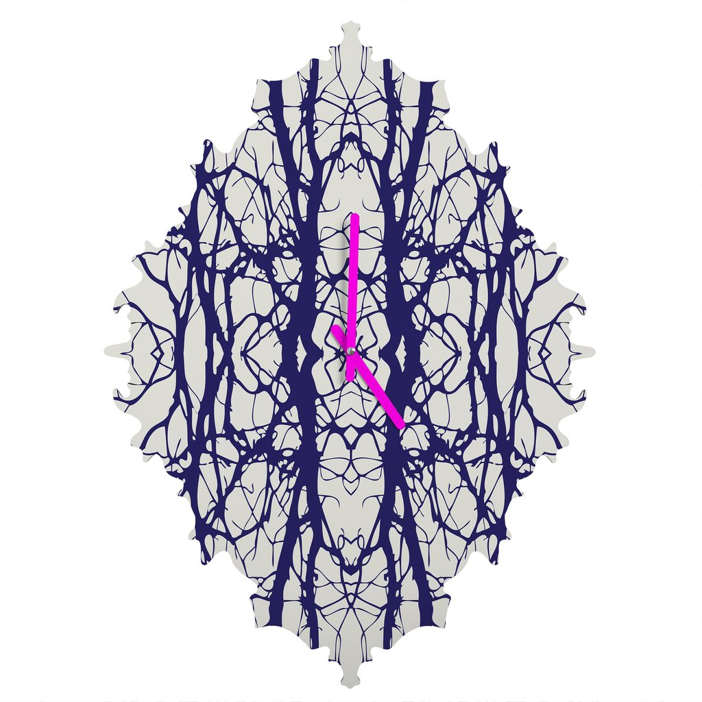 1024x1024 Tree Silhouette Baroque Clock Holli Zollinger