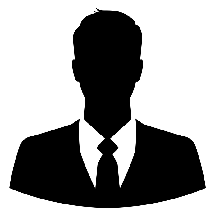 692x692 Silhouette Of A Businessman For Use As A Profile Picture Website