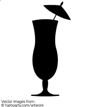 335x355 Cocktail Clipart Silhouette