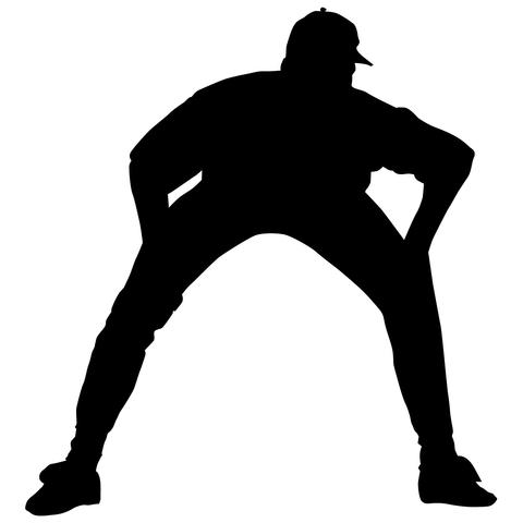 480x480 Baseball Base Runner Wall Decal Sticker Mural Art