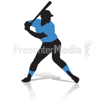 400x400 Baseball Player Silhouette