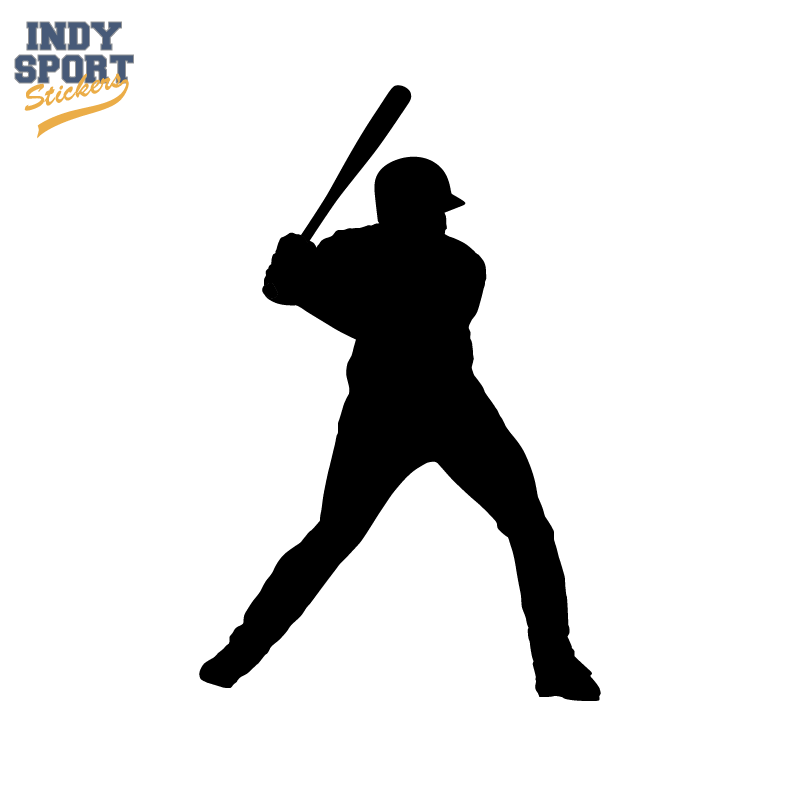 800x800 Baseball Batter With Silhouette