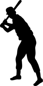 150x300 Baseball Player Clipart Image