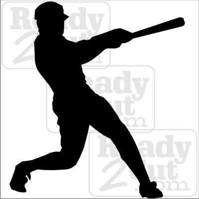 400x400 Baseball Batter. Vector Images