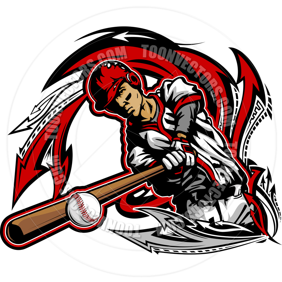 940x940 Baseball Batter Swinging