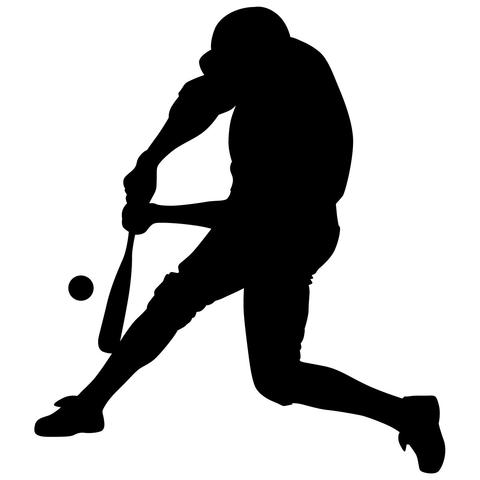 Baseball Batter Silhouette at GetDrawings | Free download