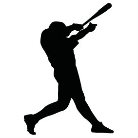 Baseball Batter Silhouette Clip Art at GetDrawings | Free download