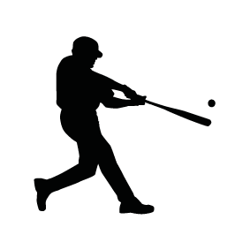 Baseball Batter Silhouette Clip Art at GetDrawings | Free download