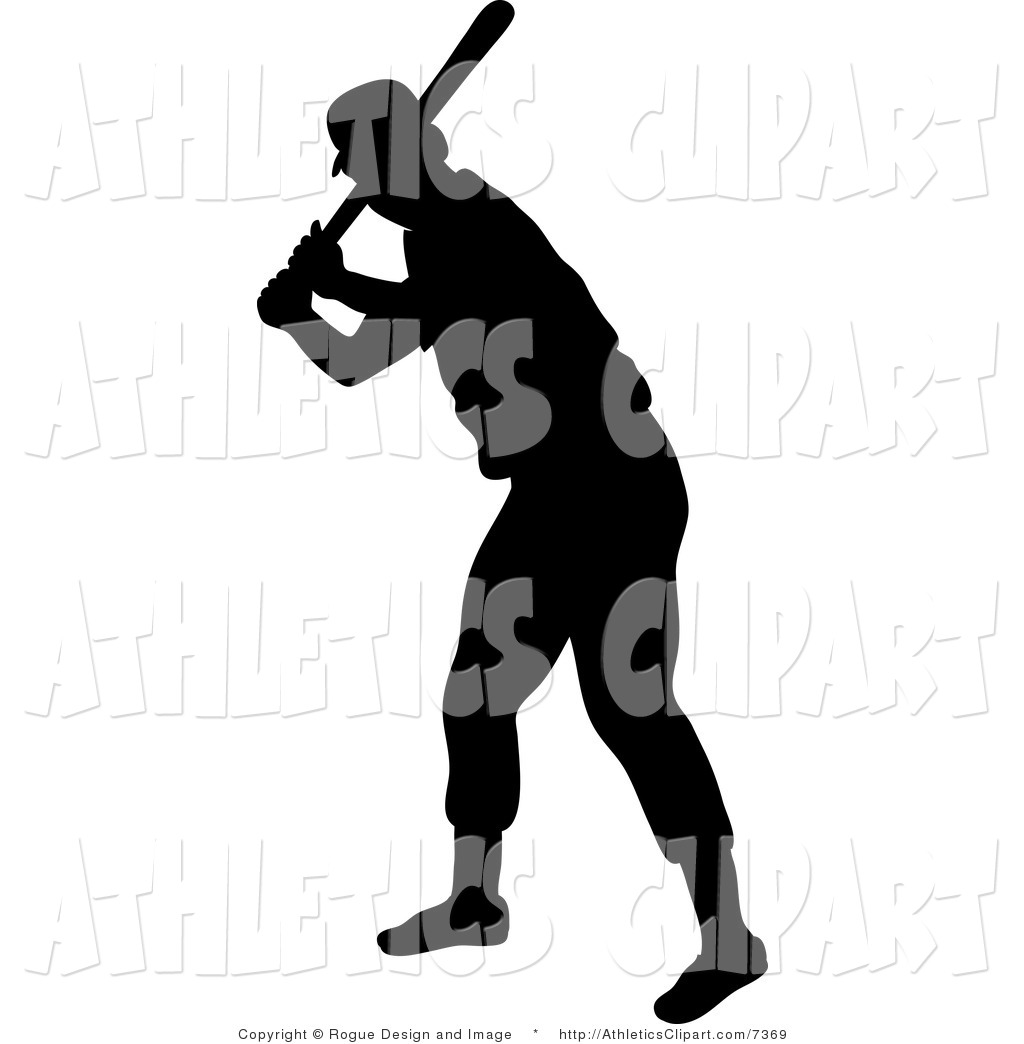 1024x1044 Vector Clip Art Of A Silhouetted Baseball Batter
