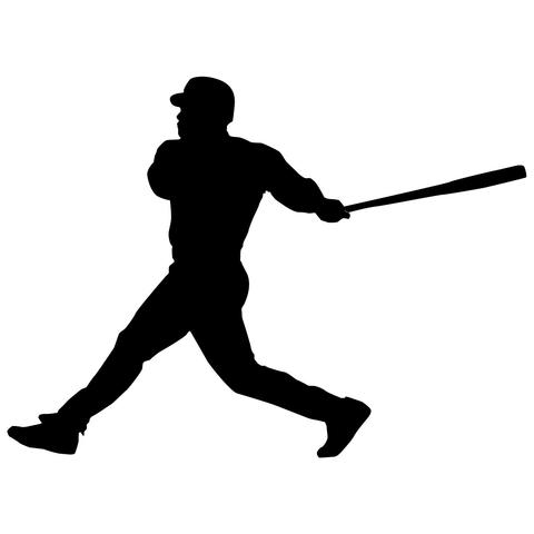 Baseball Batter Silhouette Clip Art at GetDrawings | Free download