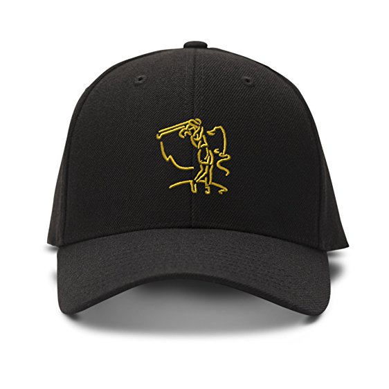 562x562 Gold Woman Golf Silhouette Embroidery Embroidered